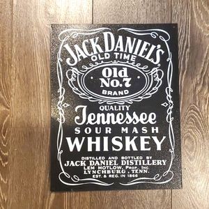 🥃Vintage JACK DANIEL'S WHISKEY Sign Prop 12.5" X 16" ⚫️
